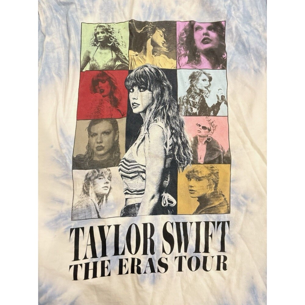 Taylor Swift Eras Tour 2023 Official Merch Blue Unisex M Tie Dye Tank Shirt #679